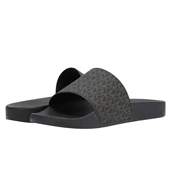 🎁 MICHAEL KORS MENS Jake Logo Slide Sandal - Picture 1 of 7
